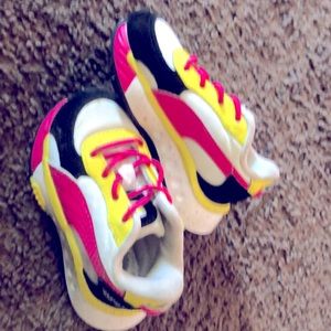 Gently used puma baby shoes size 4c